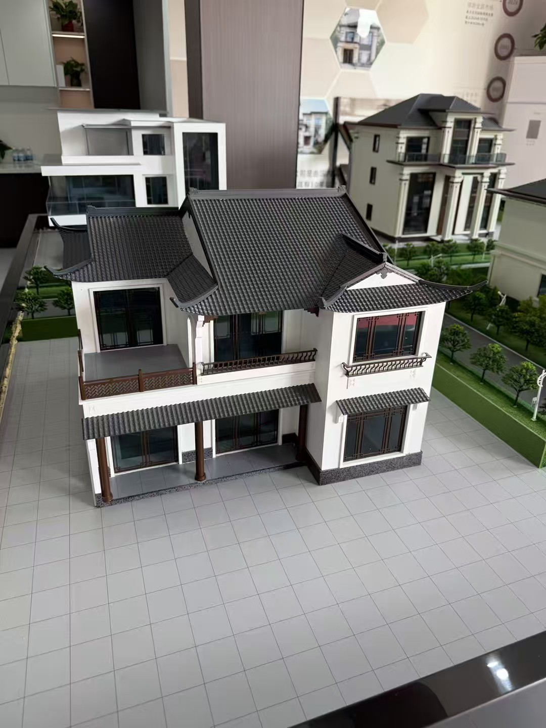 武漢鄉(xiāng)村別墅沙盤(pán) 農(nóng)村自建房模型